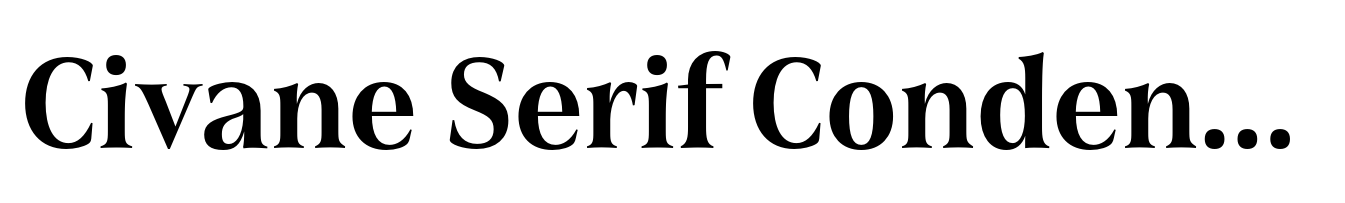 Civane Serif Condensed Demi
